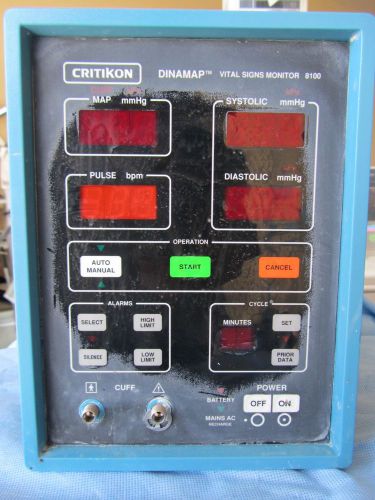 Critikon Dinamap 8100 Blood Pressure Monitor