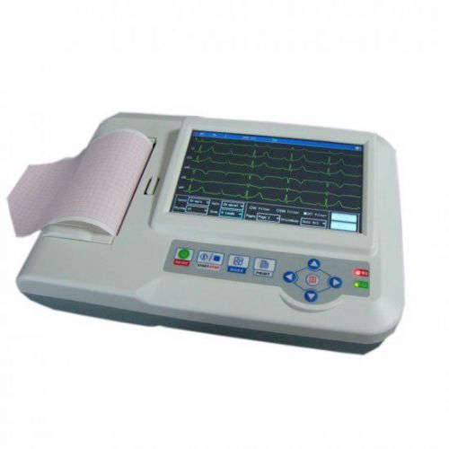 Portable digital 6-channel electrocardiograph ecg/ekg machine with software for sale