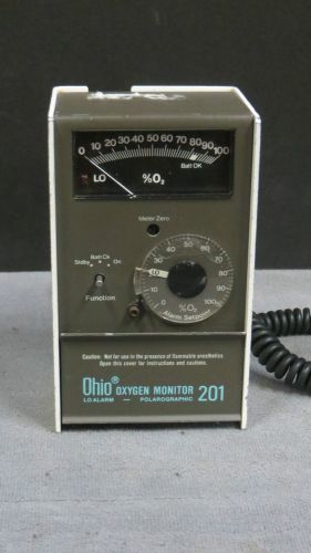 Ohio Oxygen Monitor Lo Alarm Polarographic 201