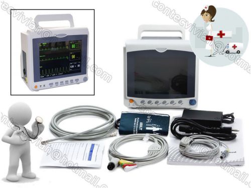 Vital Signs Patient Monitor,Portable Monitoring System ECG NIBP SPO2,Warranty 2Y