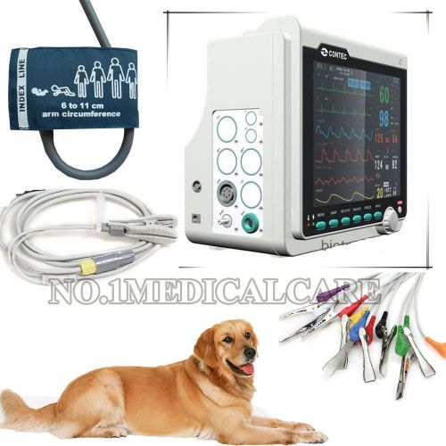 Veterinary patient monitor  ecg, nibp, spo2, resp, temp,cms6000b for sale