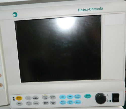 Datex-Ohmeda / GE Flat Panel LCD Control Display Anesthesia Monitor for s/5 adu