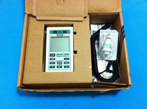 Msa miniox 3000 portable oxygen monitoring system with msa oxygen sensor 406931 for sale