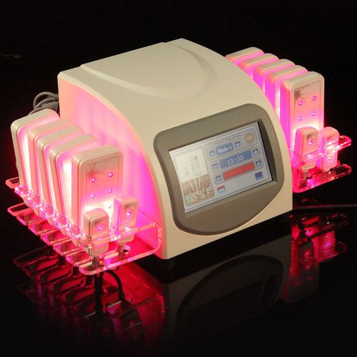 Pro 650nm Diode Lipo Laser LLLT Lipolysis Body Fat Removal Dissolve 14 Pads LLLT