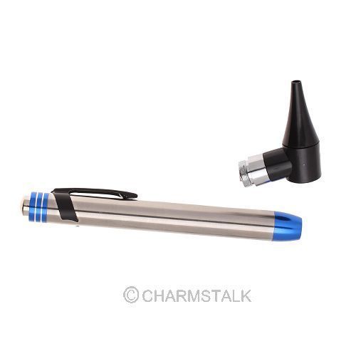 2 in 1 Pen Earcare Professional Otoscope and Light Medical Flashlight Pupil Pen