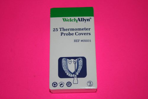 25 WELCH ALLYN THERMOMETER PROBE COVERS 05031 NEW BOX OF 25