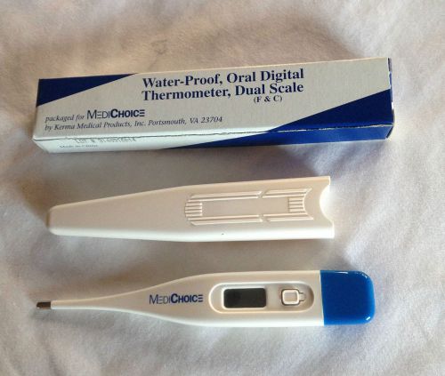 MEDICHOICE Water-proof, Oral Digital Thermometer, Dual Scale, LOT OF 3
