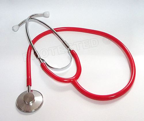 Red Stethoscope Single Head Nurse Doctor Paramedic EMS EMT First Aid CE Marked