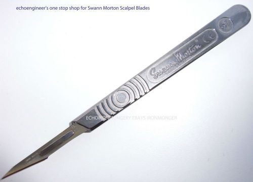 SWANN MORTON No.3 SCALPEL HANDLE PLUS BOX of 100 BLADES, MADE IN THE UK