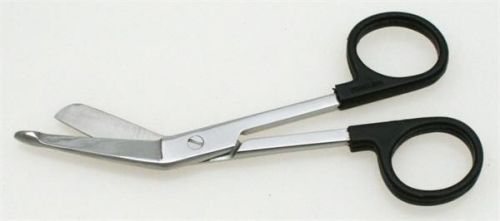 6/pk Bandage Scissors Black Rings, Surgical Instruments