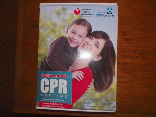 Friends &amp; family cpr anytime personal learning prog training kit latex free for sale