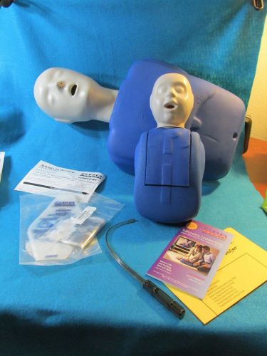 Cpr prompt hls 100 training manikins baby &amp; adult set open box some parts sealed for sale