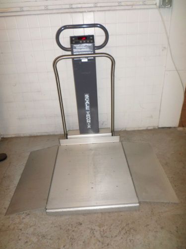 Scale-tronix 6702 oversized wheelchair scale for sale