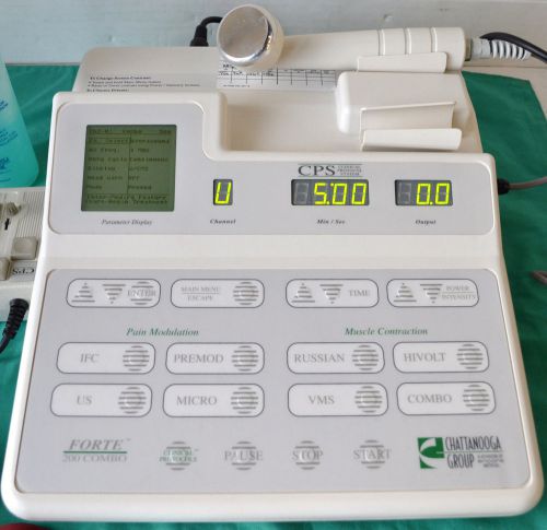 Chattanooga forte 200 cps combo ultrasound / muscle stimulator for sale