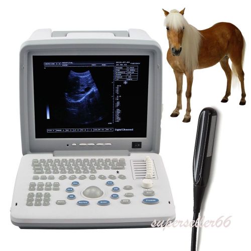 12-Inch Portable Digital Ultrasound Scanner 7.5MHz Rectal Probe 3D Veterinary CE