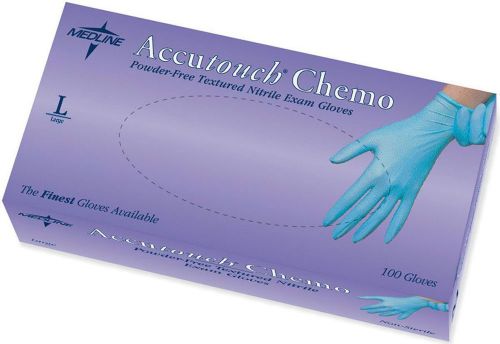 Accutouch Chemo Nitrile Exam Gloves,Blue,LARGE (100/BOX) MDS192086