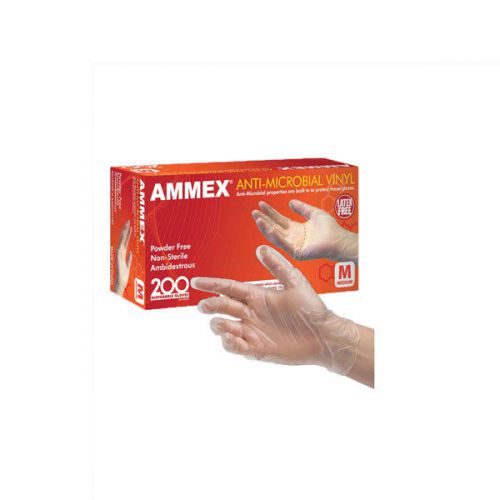 Food Service gloves anti microbial 200/box 3/pack 600 count medium