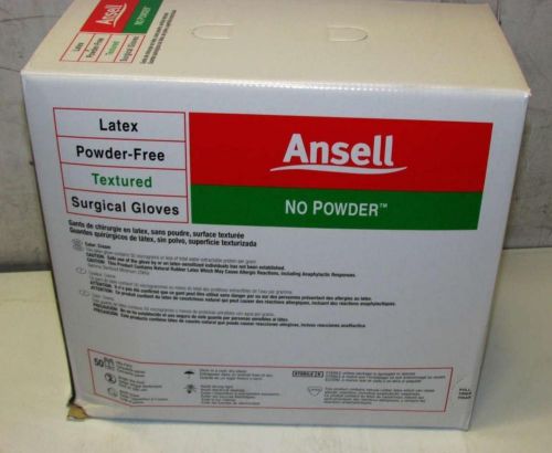 200 Pair Ansell No Powder 7-1/2 Latex Gloves 8605