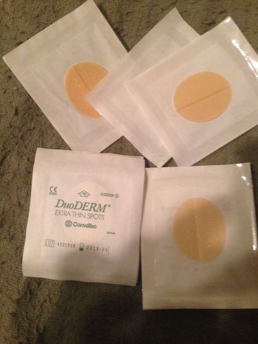 Lot 10 Pieces 1.75&#034;x 1.5&#034; DuoDerm CGF Extra Thin Spots #187932 Exp 2017-2019