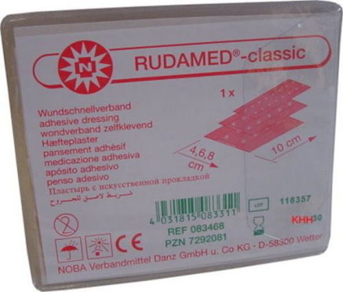 Rudamed Classic emergency kit wound dressing various sizes, 1.57&#034;, 2.36&#034;, 3.15&#034;