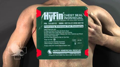 Hyfin Chest Seal individual EMT EMS medic military grade medical supplies