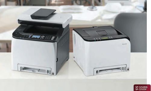 Ricoh aficio spc252sf color laser fax, copier, printer, scanner w/wireless netwo for sale