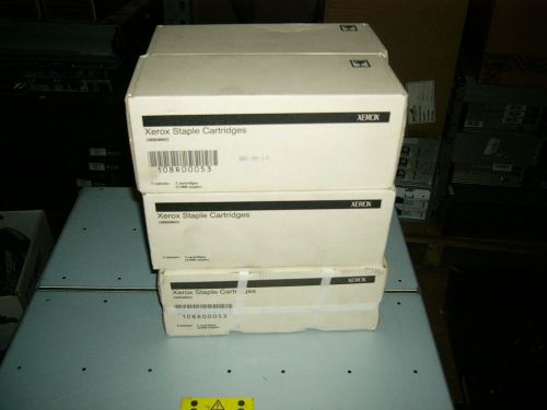 108R00053 Xerox Staples - Lot of 6 - 18 Cartridges, each cartridge 5,000 staples