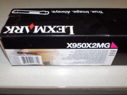 GENUINE Lexmark X950X2MG Extra HighYield Magenta Toner Cartridge X950 X952 X954