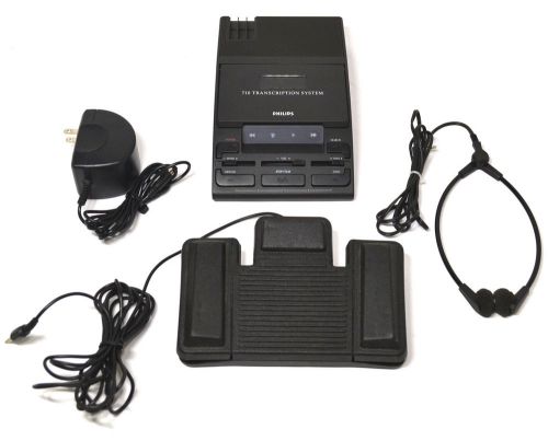 Philips 710 transcription dictation system lfh 0710/00 + pedal, headset, charger for sale