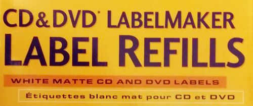 Memorex CD&amp;DVD LabelMaker Label Refills 1088PK White Matte Software included