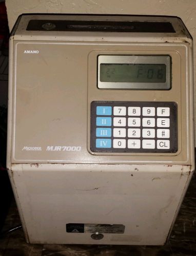 Amano MJR-7000 Computerized Microder Employee Time Clock