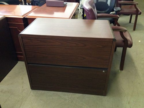***2 DRAWER LATERAL SIZE FILE CABINET in WALNUT COLOR LAMIN by HON OFFICE FURN**