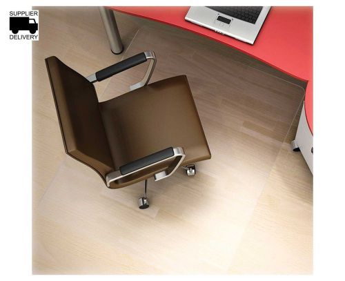 Deflect-O EconoMat Hardwood Floor Chairmat, Non-studded, 46&#034; x 60&#034;, Clear