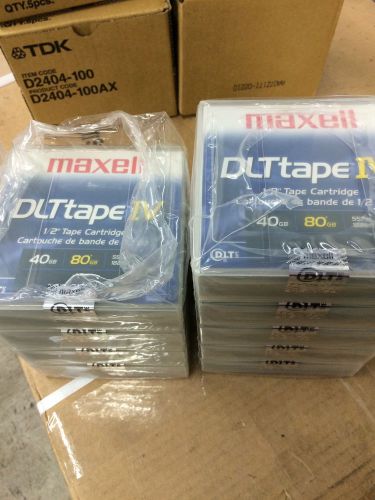 Lot (9) Brand New Maxell Digital Linear Tape DLT IV Cartridge 40/80GB