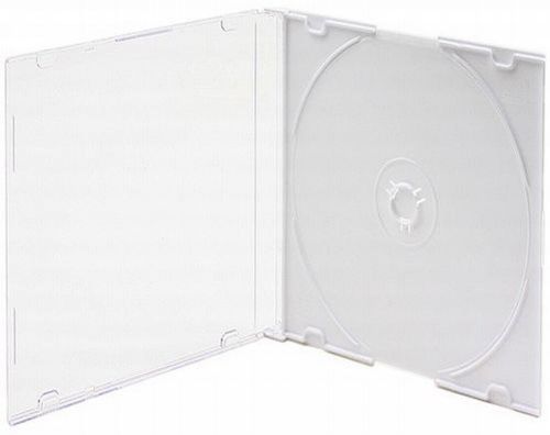 400 White Slim CD/DVD/Blu-ray Jewel Cases