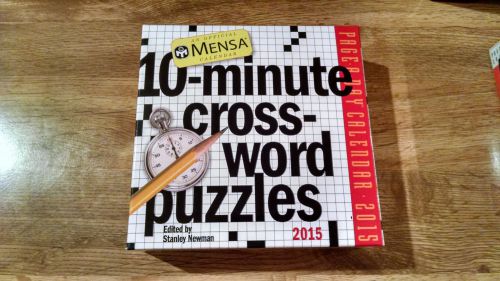 2015 Page a Day Calender &#034;10 Minute Cross Word Puzzle Calendar&#034;