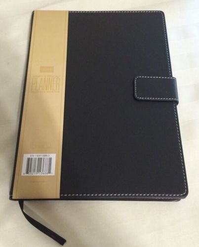 18 Months 7/2014 2015 Weekly Monthly BLACK  Day Planner Dated magnet closure