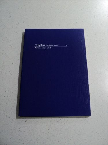 Colplan Planner Diary 2015 One Month To A View-FIRST 1 EVER ON EBAY WORLDWIDE !