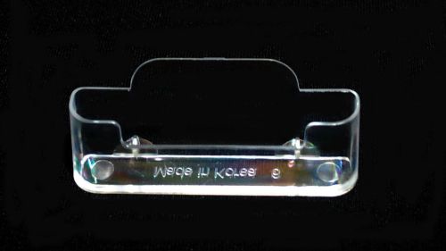 Qty 10 clear acrylic desktop business card holder stand display