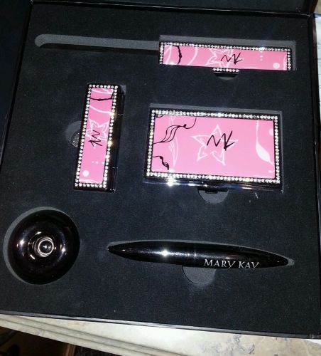 Mary Kay Floating Pen/Stand Business Card Case Letter Opener Lipstick Case NEW