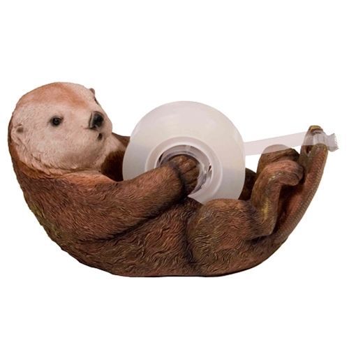 Sea otter tape dispenser executive desk office pet accessory for sale