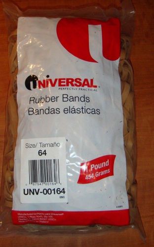 Rubber Bands #64, 350 Count, 1 lb bag, 3-1/2 x1/4, Rubber Bands - Universal