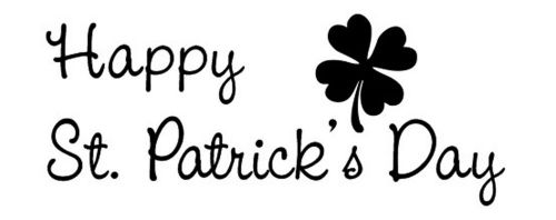 New 4-leaf clover happy st. patrick&#039;s day self inking rubber stock stamp 9013 for sale