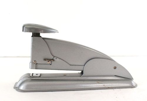 Vintage TOT Stapler Retro Art Deco 1950&#039;s Speed Metal Gray 6&#034; Estate Find