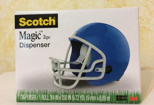 Scotch Brand Helmet Shaped Tape Dispenser w/ 1 roll of 3/4&#034; x 350&#034; Scotch Magic