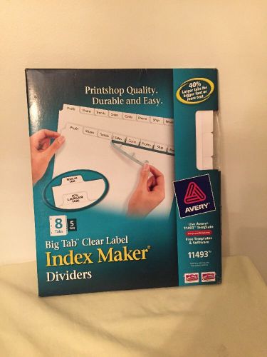 Index Maker Clear Label Divider Office Supplies Folders Organization Home Filing