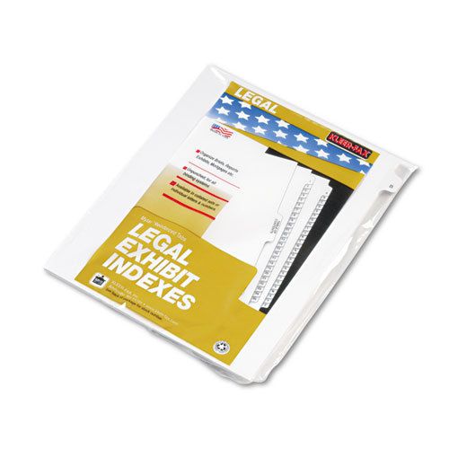 80000 Series Legal Exhibit Index Dividers, Side Tab, &#034;B&#034;, White, 25/Pack