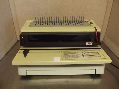 Gbc 470 km electric hole punch comb binder booklet making binding looky!! ah50 for sale