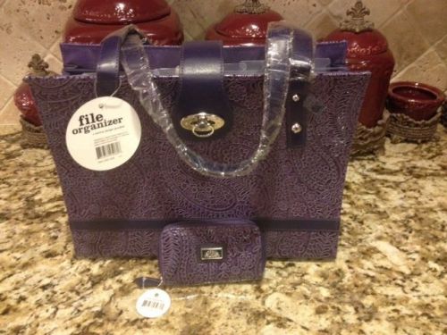New Couponing Organizer Tote Purse Deluxe Expandable File holder Stylish!! Chic!