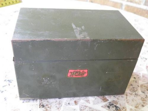 Original Vintage Weis Steel Metal Box Mad Men